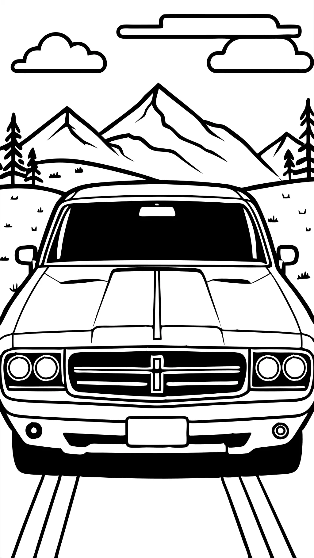 coloriage dodge Charger